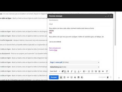 Comment joindre un fichier dans un email (Vidéo 5)