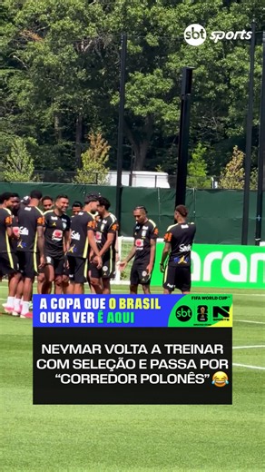 AS BOAS-VINDAS AO NEYMAR!😂 O camisa 10 da seleção voltou a treinar com o grupo hoje e teve que passar pelo temido