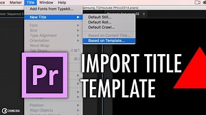 Check out how to import Old Title Template in Adobe Premiere Pro CC2017. Youtube source: https://youtu.be/uIgafwtozHE Adobe Premiere Pro #editing #premierepro #adobe | Chung Dha