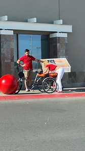 4.6K views · 25 reactions | Crazy lady puts 75inch TV on her bike...