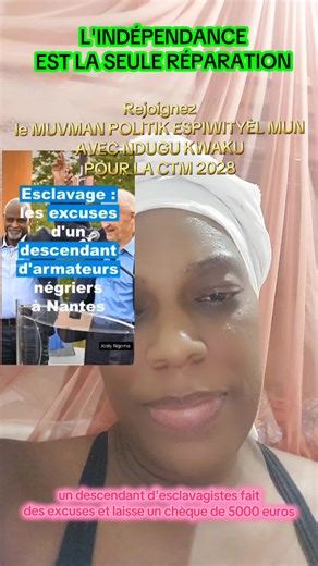 Réparation esclavage : 5000€, quel mépris ?