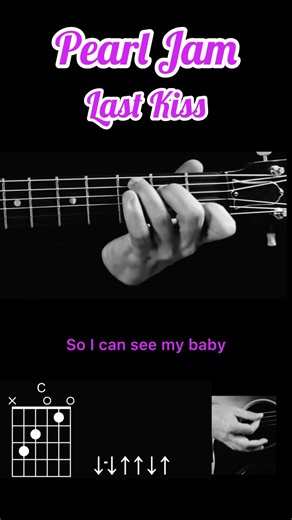 Pearl Jam-Last Kiss #guitartutorial #guitarcover #guitar #guitarlesson #music #guitarsolo