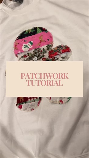 Catch our whole family in matching patchwork sweaters all season long 🎄 #patchwork #christmassweater #diy #sewing #beginnerproject #tutorial