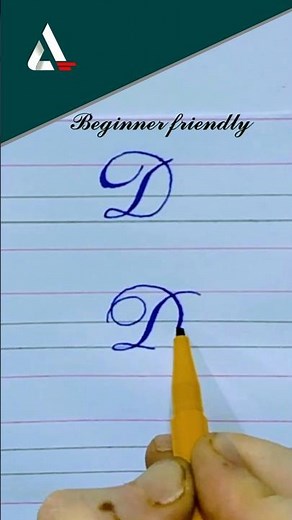 How to write letter D ✍️basic writing letters # shorts