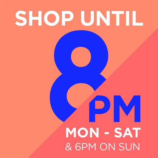 Today's the day! 🎉🛍️ We are now open until 8pm, Monday to Saturday and 6pm on Sundays & Public Holidays. More time, more choice, more fun! 🤩 #TableBayMall #LiveYourLifestyle | Table Bay Mall