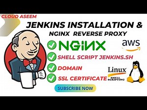Jenkins Installation On Ubuntu with Reverse Proxy NGINX & SSL Certificate VIA SHELL SCRIPT (2024)