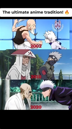 Old Man vs White Hair Guy! Anime Tradition Explained 🤯 | #shorts