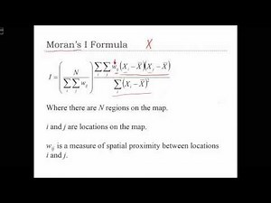GEOG 3020 Lecture 23-3 Spatial Autocorrelation