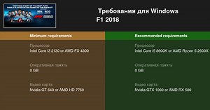 Системные требования F1 2018 — Пойдет ли у тебя игра? — Проверь свой ПК!