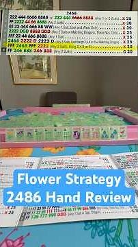 Flower Strategy 2469 Hand Review 2026 NMJL Crd American Mahjong #mahjongtiles #mahjong #mahjongtips