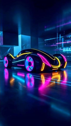 Neon-Lit, Futuristic Design! 🚗💡#automobile #car