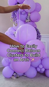 Balloon Tip: The simplest way to connect balloon clusters for a garland—perfect for beginners creating their very first balloon arch! 💜✨ . . . #balloontutorial #balloons #diyballoongarland #balloontips #balloonGarland #BalloonArch | Inflatedecoratecelebrate