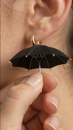 ☂️ This Tiny Umbrella Actually Opens! 😱 | Miniature Umbrella Earring