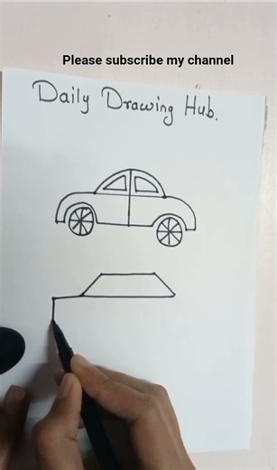 how to draw small car 🚗