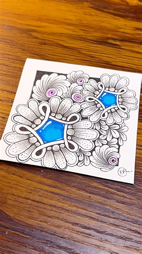 Calm Your Mind With Zentangle Pattern | Drawing Tutorial For Beginners #zentangle #doodle #art #zenart #mindfulart #trending #easyart | Easy Art