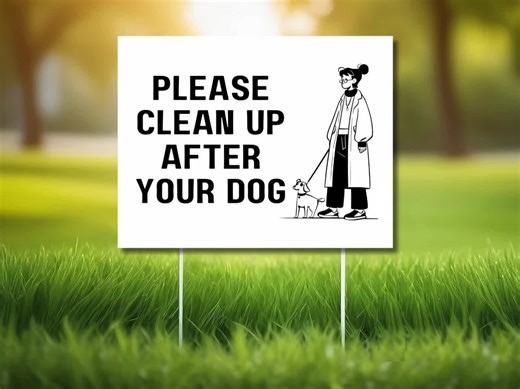 Please Clean up After Your Dog Sign, Printable Pick up Poop Sign, Clean up After Your Pet Sign, Digital Download, No Dog Poop in Yard Sign - Etsy UK