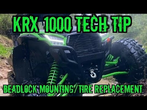 KRX 1000 - mounting new tires on your beadlocks