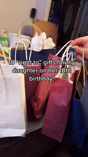 A creative way to show her all her “rights” as an adult. #18 #18gifts #adulting #fyp
