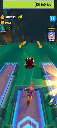 Subway Surfers Princess 👑💎 Diamond Hunt Run | Perfect Dodges & Coin Rush #shorts#subwaysurfers #game