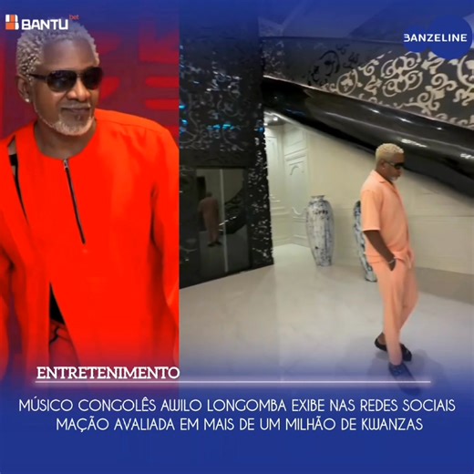 👉 MÚSICO CONGOLÊS AWILO LONGOMBA EXIBE NAS REDES SOCIAIS MAÇÃO AVALIADA EM MAIS DE UM BILHÃO DE KWANZAS O consagrado músico congolês Awilo Longomba voltou a chamar atenção nas redes sociais após partilhar imagens de uma luxuosa mação, cujo valor está estimado em mais de um bilhão de kwanzas. A peça, marcada pelo design elegante e acabamento de alto padrão | Banzeline