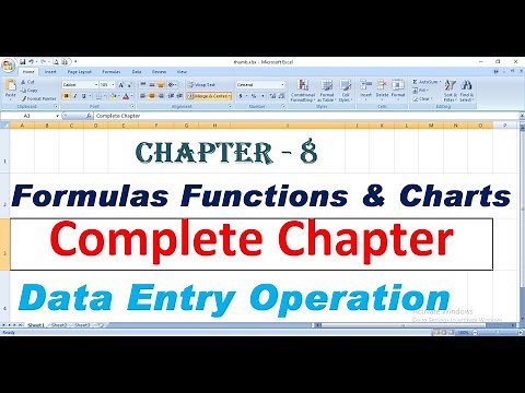 Formulas Functions and Charts | Chapter 8 |Complete Chapter in a Single Video|Data Entry Operation|
