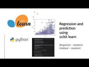 Regression and Prediction with scikit learn python (numeric response and feature variables)