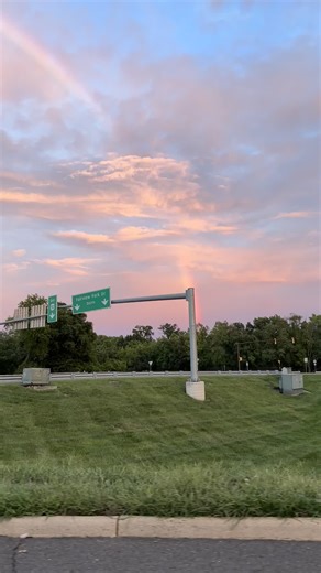 Half circle rainbow 🌅. #fyp #اكسبلور #washingtondc #usa