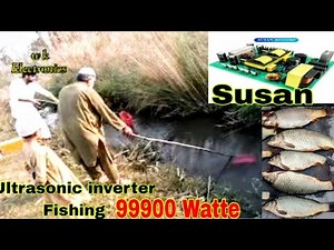 Ultrasonic inverter Fishing | How to Make fishing electric shock | High Voltage Fish Shocker |