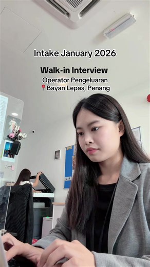Intake January 2026: Walk-in Interview for Operators