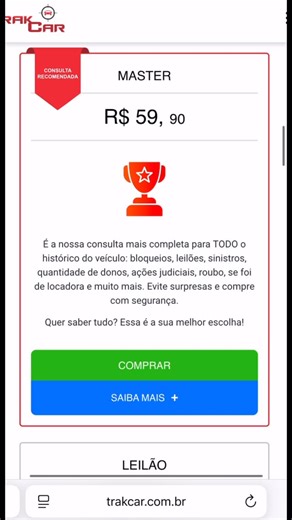TrakCar Consultas Veiculares on Instagram: "Acesse: www.trakcar.com.br e descubra tudo pela placa! Link na BIO! #trakcar #carrousado #comprarcarro #webmotors"