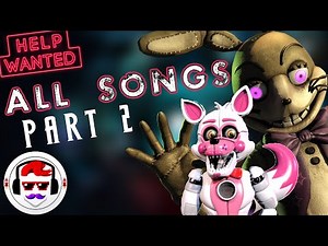 FNAF VR Help Wanted ALL SONGS Part 2 | Glitchtrap, Funtime Foxy & More | Rockit Gaming