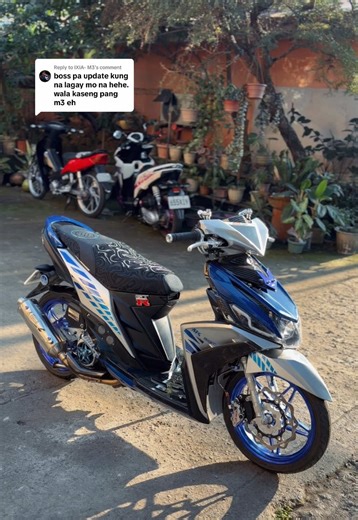 Replying to @IXIA- M3 Tabas lang ✌🏻 Pang Mio Soulty palang available sa ARM stainless footboard matting 😅 Thanks @Rene Teraytay #miom3 #miomodifikasi #mioi125 #fyp #arumimotoparts