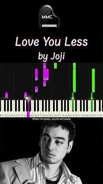 Love You Less by Joji piano cover / tutorial + sheet music + lyrics