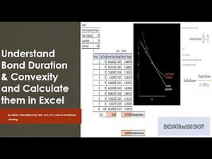 Bond duration convexity with Excel Model - understand, calculate and usage
