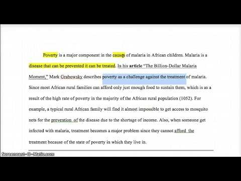 Sample Paragraph Critique #1