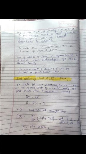 Perturbation theory in thermodynamics// Concept of fugacity easy notes //first' order of theory