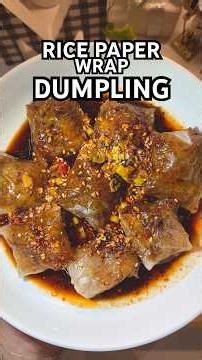 Rice Paper wrap dumpling 🥟 #dumplings #ricepaperdumplings #ricepaper