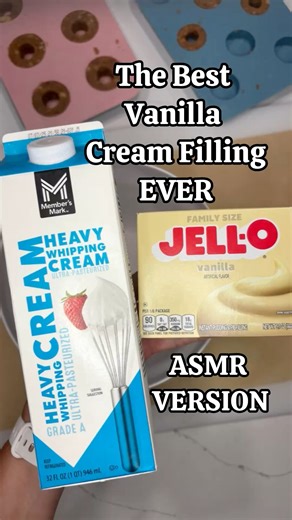 Still my favorite. 2 cups heavy whipping cream 3.4 oz box of jello instant pudding I used it in my cakes for 15 years and everyone loved it! You can use any flavor Jello instant pudding but only do this if you want rave reviews. Have you done this yet? Happy Pucking 🤗 #bentycakes #cakepucks #vanilla #creamfilled | Benty Cakes