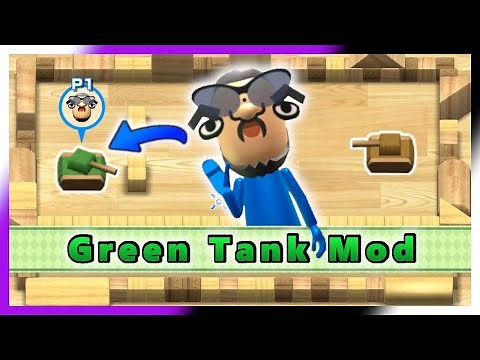 Play as a GREEN TANK in Wii Tanks (Green Tank Mod)