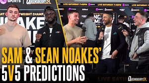 10K views · 51 reactions | Sam & Sean Noakes go back and forth on European Title fight & give 5 vs 5 predictions  #NoakesMendy | 20.04.24 | LIVE on TNT Sports | Frank Warren | Facebook