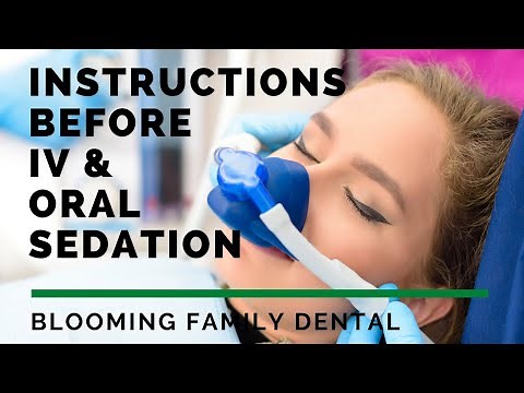Instructions Before IV & Oral Sedation