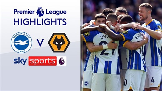 Brighton 6-0 Wolves: Deniz Undav, Pascal Gross and Danny Welbeck all score twice to keep European hopes alive