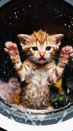 She Put the Kitten in a Washing Machine… But What Happened Next Will Break Your Heart 😭🐾