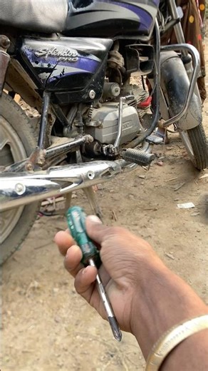 Hero Splendour Bike Silencer PattiModification#short #splendor #sticker#modified #motorcycle