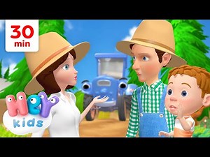 The Farmer In The Dell, and more songs with animals! 🐭 | HeyKids Nursery Rhymes