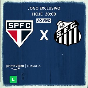 Segundou com Brasileirão! São Paulo e Santos se enfrentam às 20h. Brasileirão é no Premiere e Premiere é no Prime Video. | Prime Video Brasil