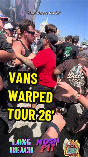 SHIT CRAZY! 🤪 #cutienthebeast #okinawa2az2co2tx2ca #vanswarpedtour2026 #moshpit #longbeachcalifornia