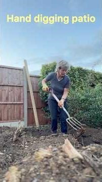 Hand digging patio #building #selfbuild #selfbuilding