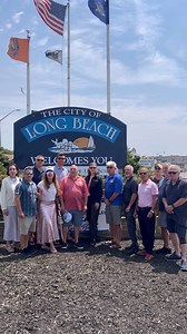 A new sign welcomes you to the City by the Sea. Thank you PSEG Long Island along with Long Beach NY Chamber Of Commerce. Thanks to our CSEA for the beautiful installation and plantings. | City of Long Beach, New York (OFFICIAL)