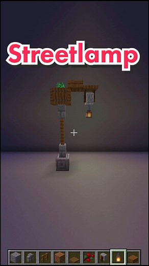 Streetlamp Tutorial🔔 #minecraft #building #block #tutorial #lamp